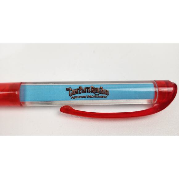 Floaty Ballpoint Pen Great Platte River Road Archway Monument Covered Wagons - Picture 2 of 4